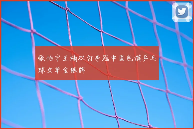张怡宁王楠双打夺冠中国包揽乒乓球女单金银牌